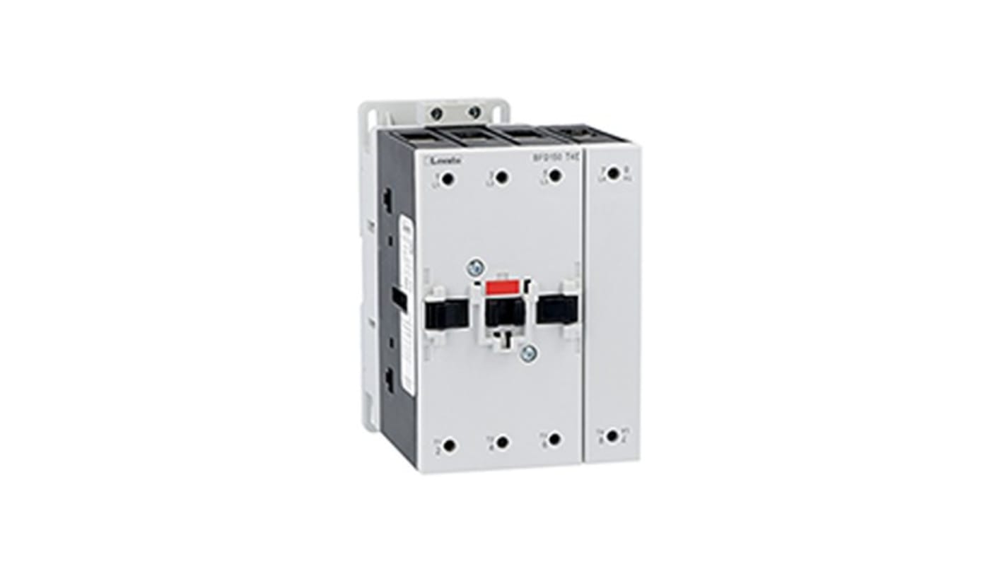 Contattore Lovato BFD150T4E110, 4 poli, 100 A, bobina 110 V, per carichi non induttivi in applicazioni fotovoltaiche.