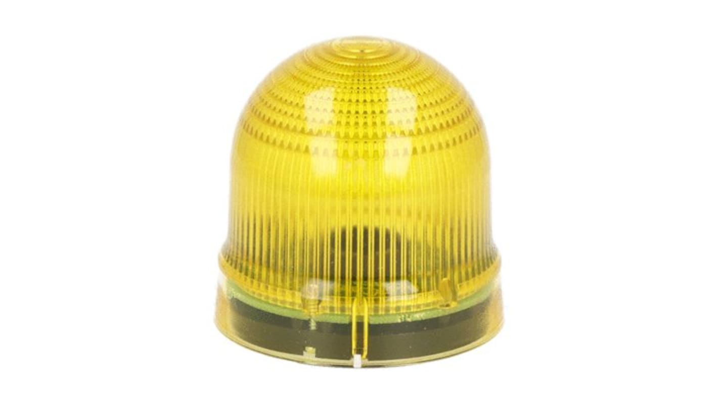Segnalatore lampeggiante Lovato 8LB6GLB5, LED giallo, alimentazione 12-48 V ac, grado di protezione IP54, contenitore in policarbonato.