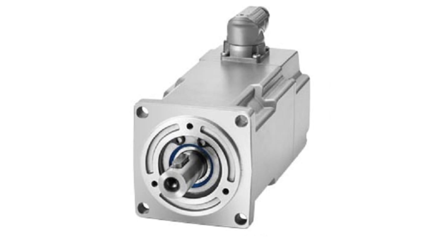 Servomotore Siemens 1FK2103-2AG00-2SA0, sincrono a magnete permanente, 0,2 kW, 1,95 Nm, 3000 giri/min, design compatto.