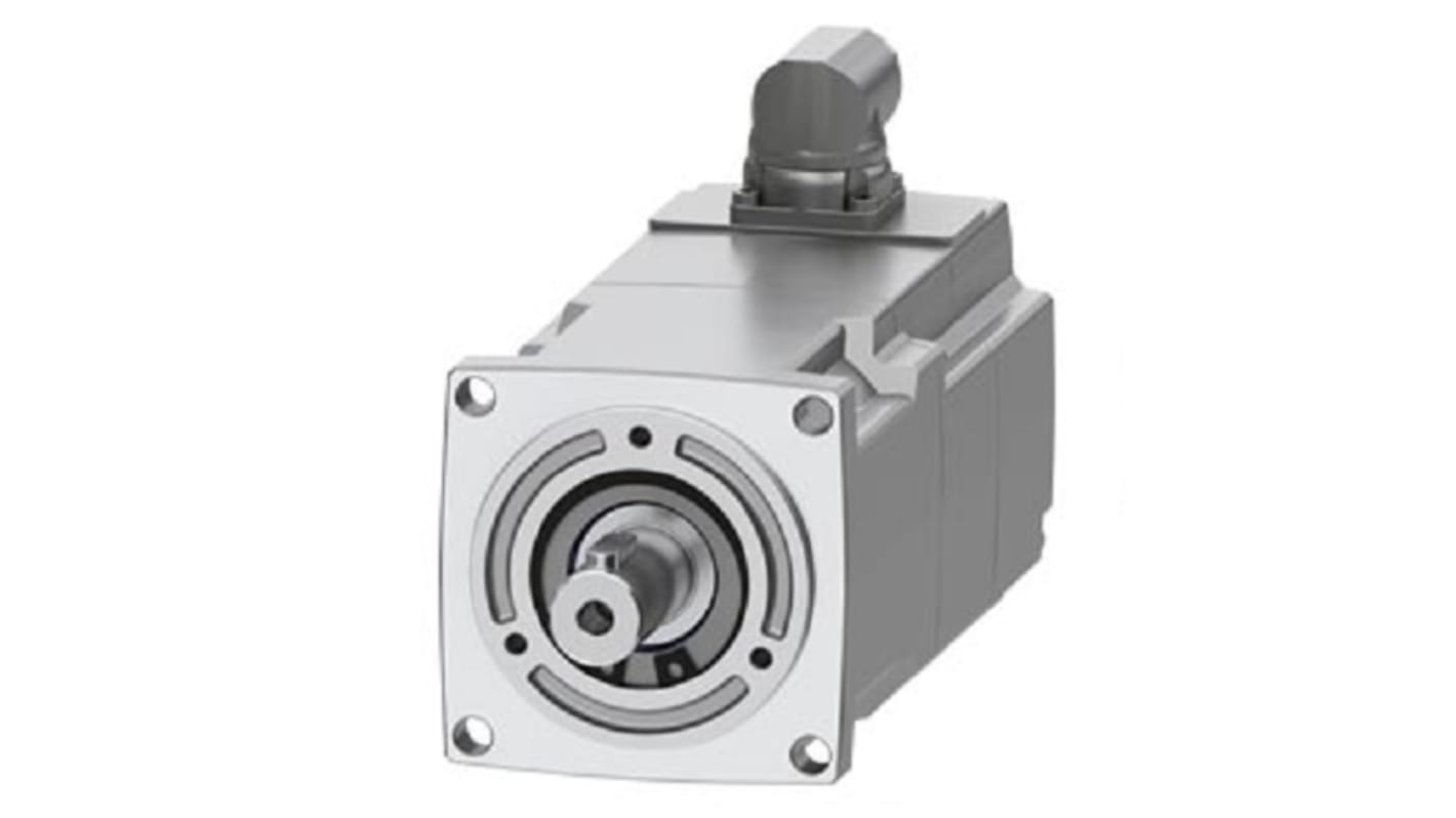 Servomotore Siemens 1FK2103-2AH10-1SA0, sincrono a magnete permanente, potenza 0,28 kW, coppia massima 1,95 Nm, design compatto.