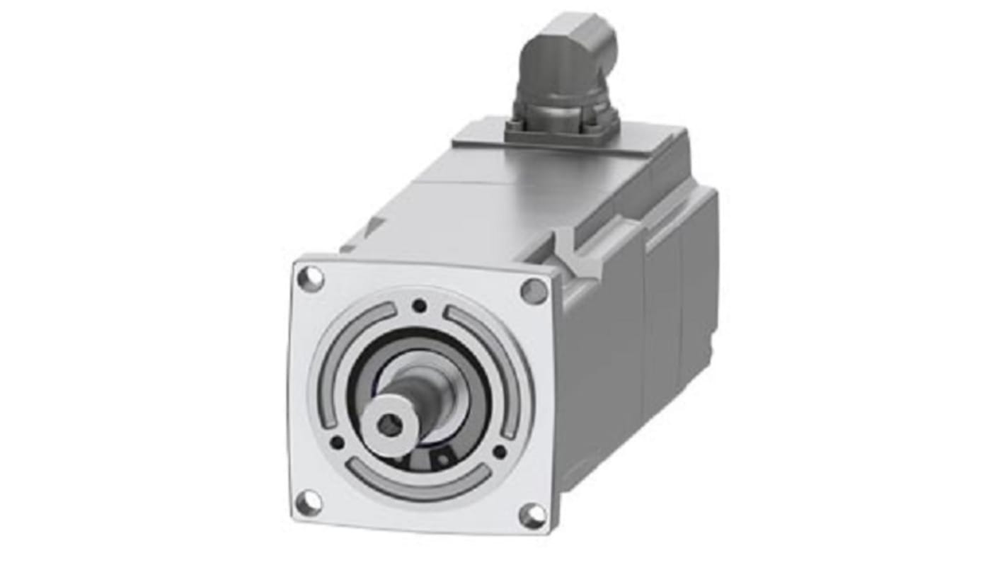 Servomotore Siemens 1FK2103-2AH11-0MA0, sincrono a magnete permanente, 0,28 kW, 4500 giri/min, coppia massima 1,95 Nm.