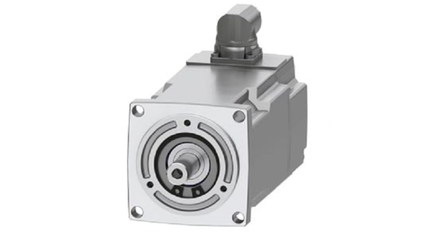 Servomotore Siemens 1FK2103-4AG00-2MA0, sincrono a magnete permanente, 0,4 kW, 3000 giri/min, coppia massima 4,05 Nm.