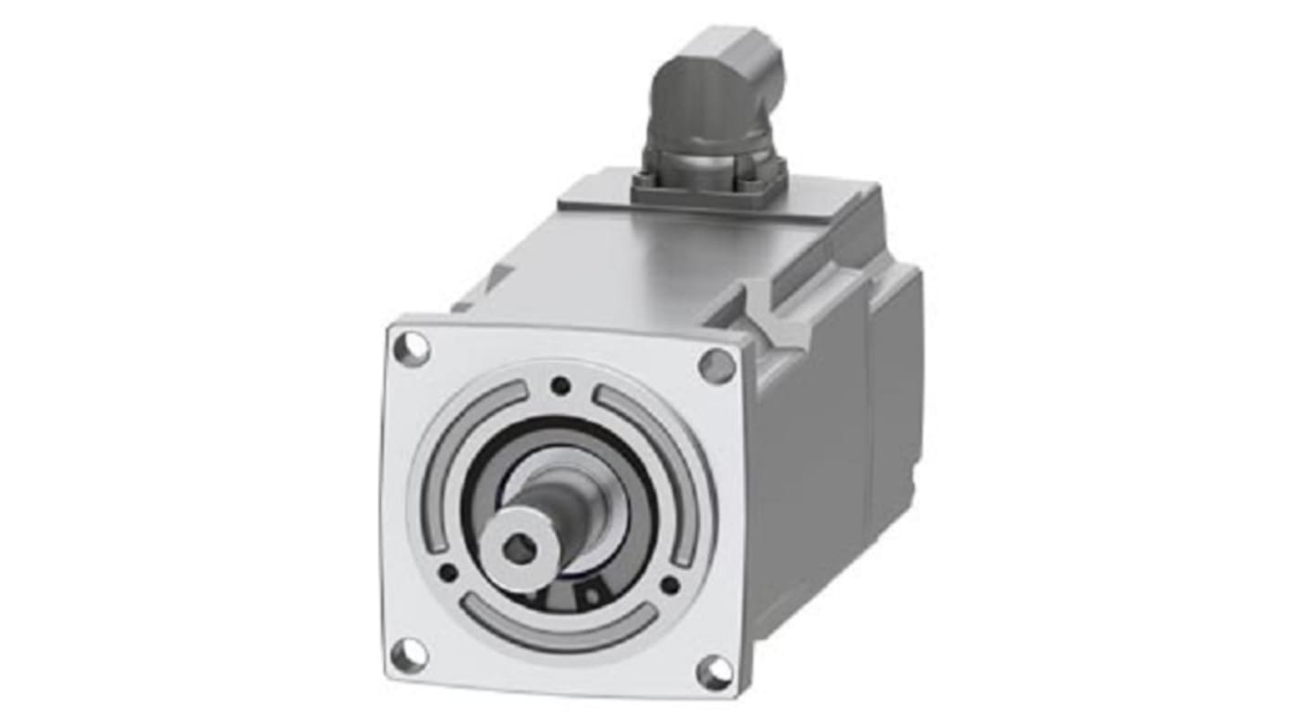 Servomotore Siemens 1FK2103-4AH00-0SA0, sincrono a magnete permanente, potenza 0,48 kW, coppia massima 4,05 Nm, design compatto.