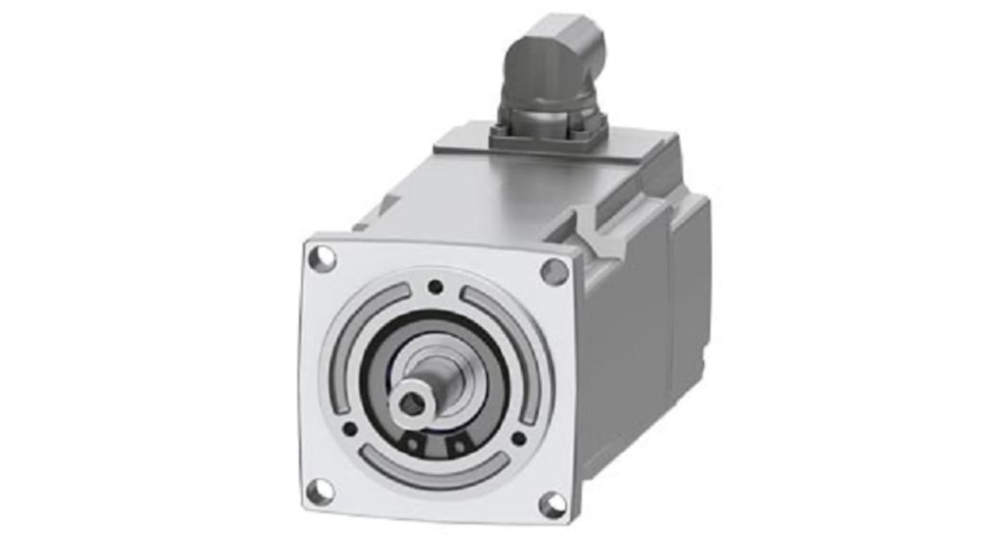 Servomotore Siemens 1FK2103-4AH00-2MA0, sincrono a magnete permanente, 0,48 kW, 4500 giri/min, coppia massima 4,05 Nm.