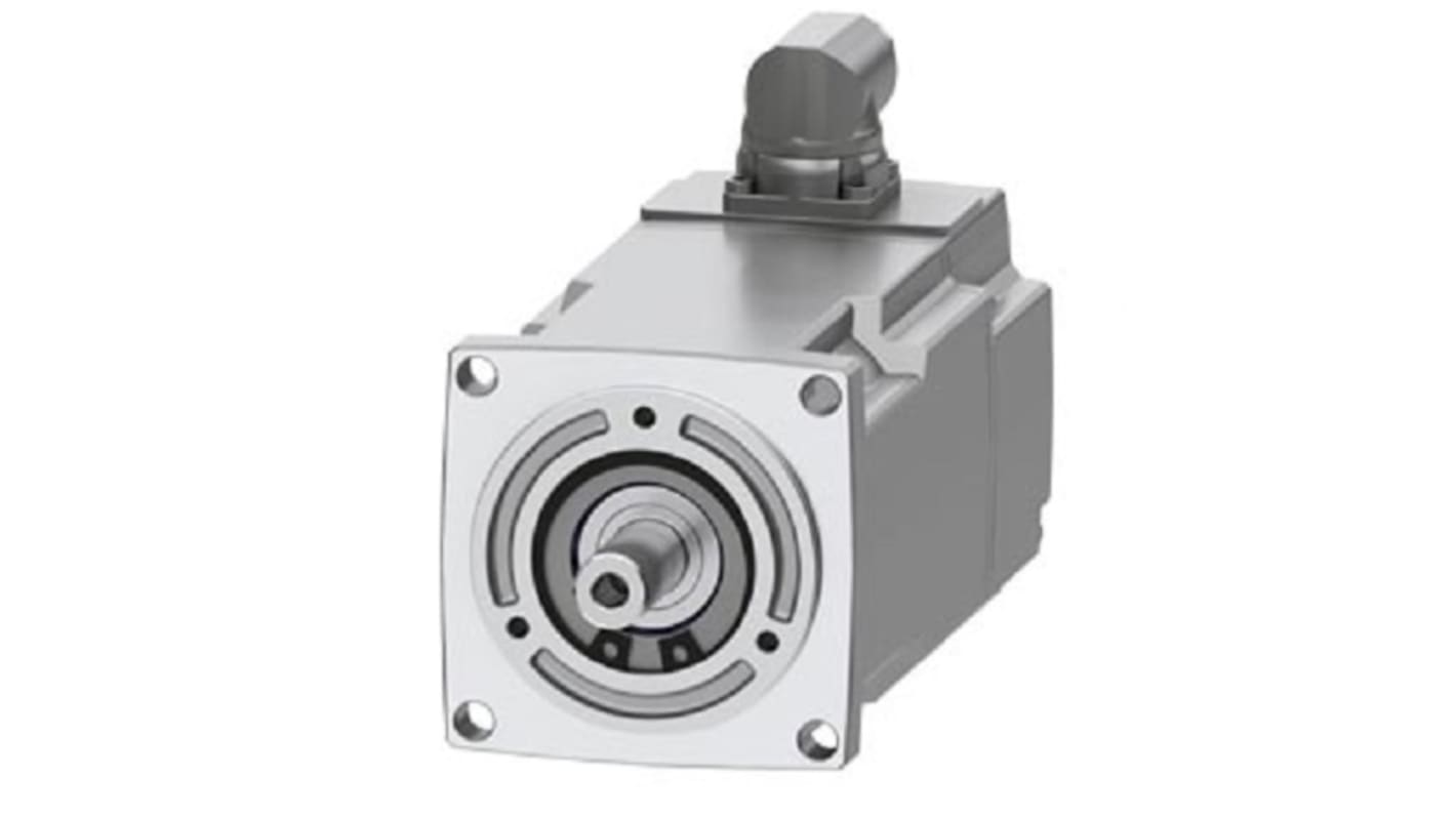 Servomotore Siemens 1FK2103-4AH00-2SA0, sincrono a magnete permanente, potenza 0,48 kW, coppia massima 4,05 Nm, 4500 giri/min.