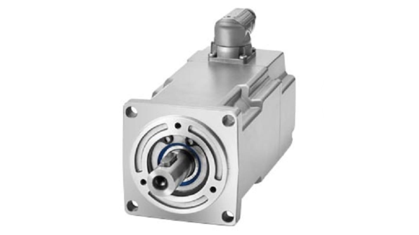 Servomotore Siemens 1FK2103-4AH11-1MA0, sincrono a magnete permanente, potenza 0,48 kW, coppia massima 4,05 Nm, velocità 4500 giri/min.