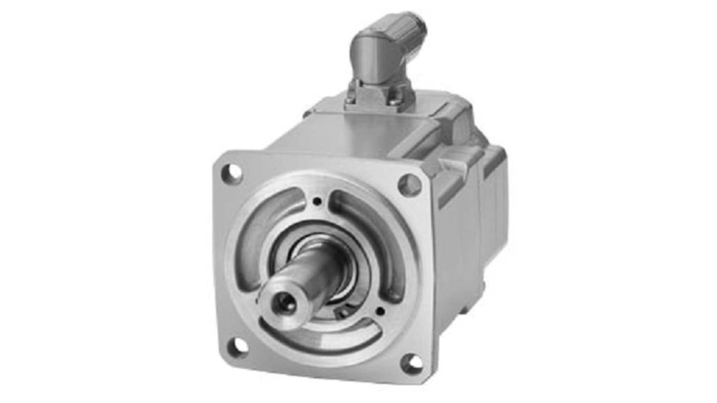 Servomotore Siemens 1FK2104-4AF00-0MA0, sincrono a magnete permanente, 0,4 kW, 3000 giri/min, coppia massima 4,05 Nm.