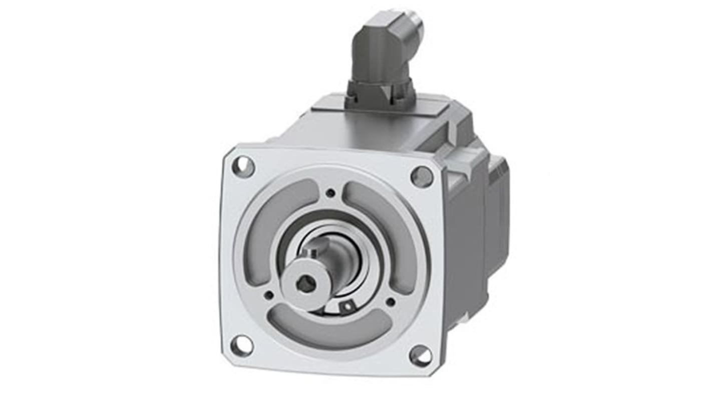 Servomotore Siemens 1FK2104-4AF00-1SA0, sincrono a magnete permanente, 0,4 kW, 3000 giri/min, coppia massima 4,05 Nm.