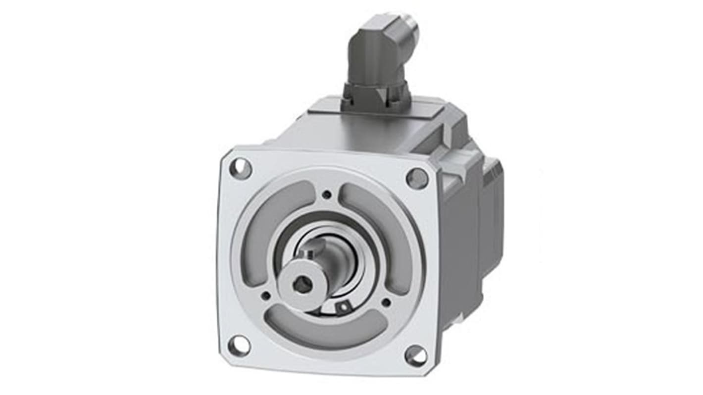 Servomotore Siemens 1FK2104-4AF01-1SA0, sincrono a magnete permanente, 0,4 kW, 3000 giri/min, coppia massima 4,05 Nm.