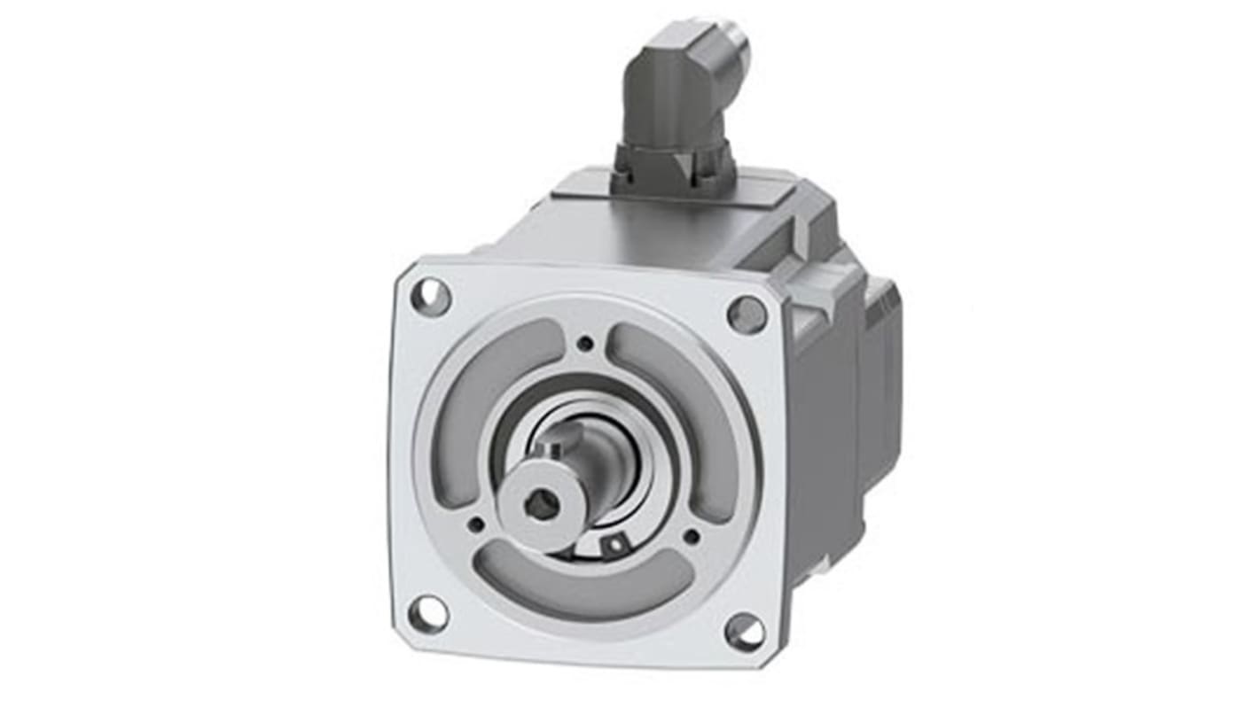 Servomotore Siemens 1FK2104-4AK01-1MA0, sincrono a magnete permanente, 0,6 kW, 6000 giri/min, coppia massima 3,85 Nm.