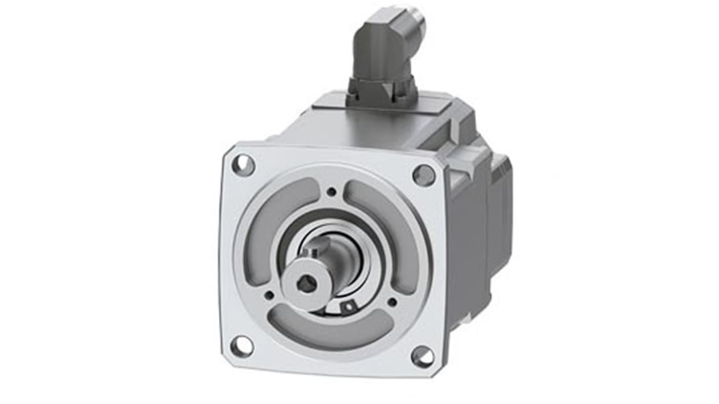 Servomotore Siemens 1FK2104-4AK01-1SA0, sincrono a magnete permanente, 0,6 kW, 6000 giri/min, coppia massima 3,85 Nm.