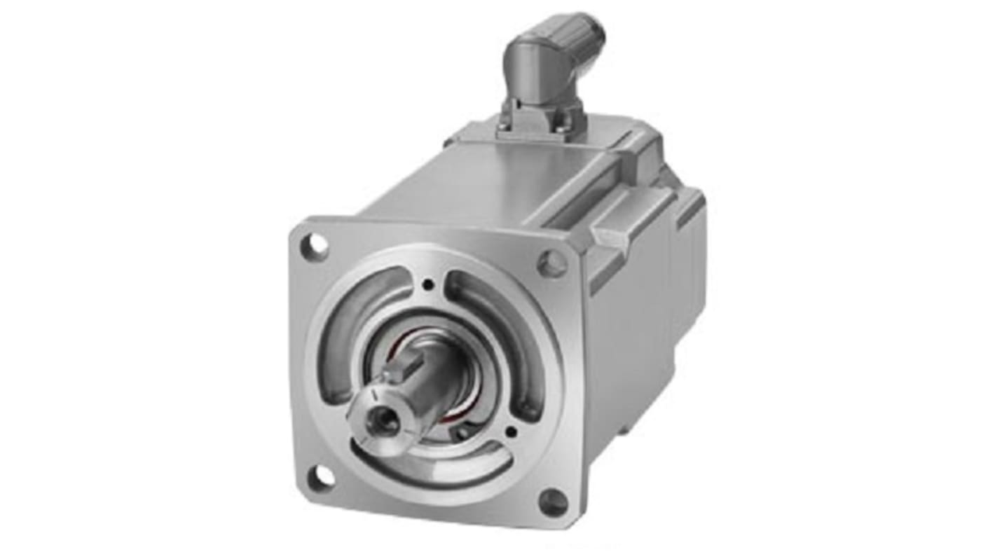 Servomotore Siemens 1FK2104-5AK10-0SA0, sincrono a magnete permanente, 0,75 kW, 3000 giri/min, coppia massima 7,5 Nm.