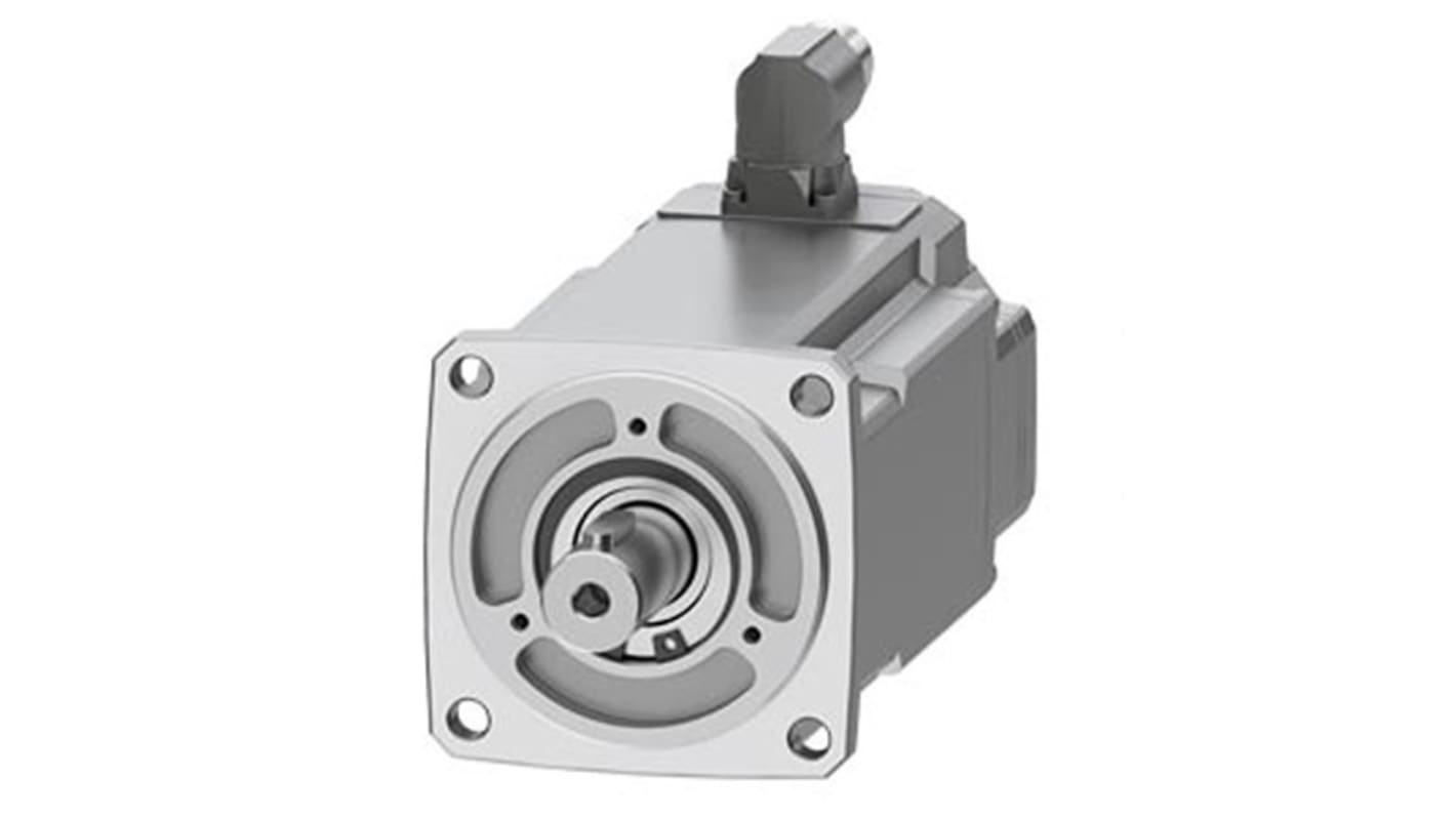 Servomotore Siemens 1FK2104-6AF00-1SA0, sincrono a magnete permanente, 1 kW, 3000 giri/min, coppia massima 10 Nm.