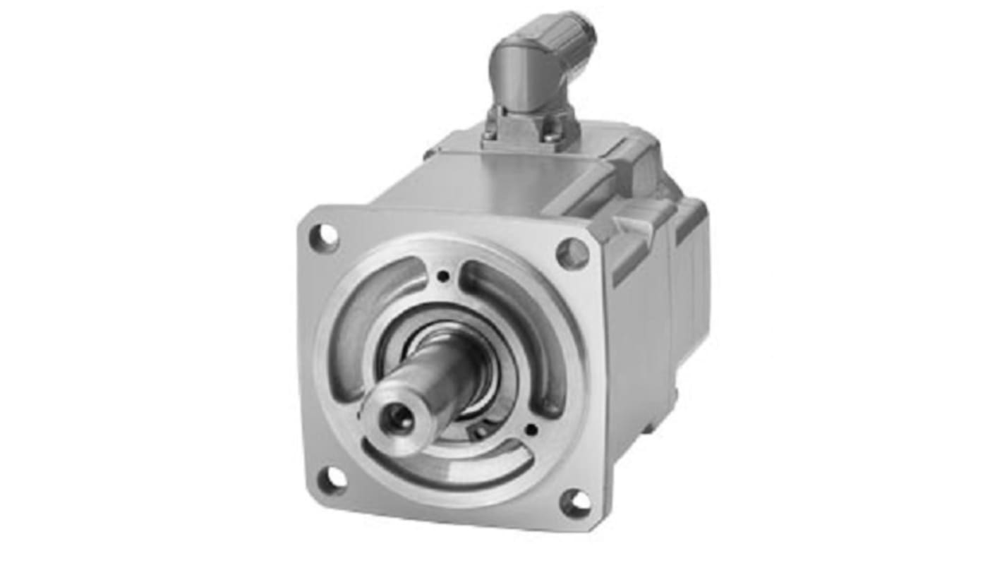 Servomotore Siemens 1FK2104-6AF10-0SA0, sincrono a magnete permanente, 1 kW, 10 Nm, 3000 giri/min, design compatto.