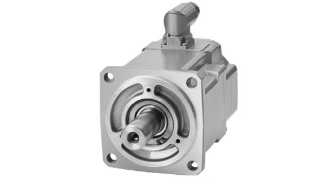 Servomotore Siemens 1FK2104-6AF11-0SA0, sincrono a magnete permanente, 1 kW, 10 Nm, 3000 giri/min, design compatto.
