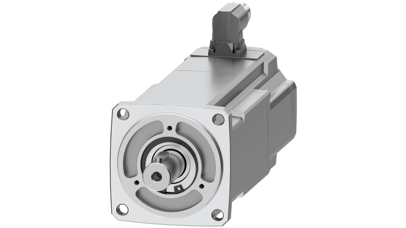 Servomotore Siemens 1FK2104-6AF11-1SA0, sincrono a magnete permanente, 1 kW, 3000 giri/min, coppia massima 10 Nm.