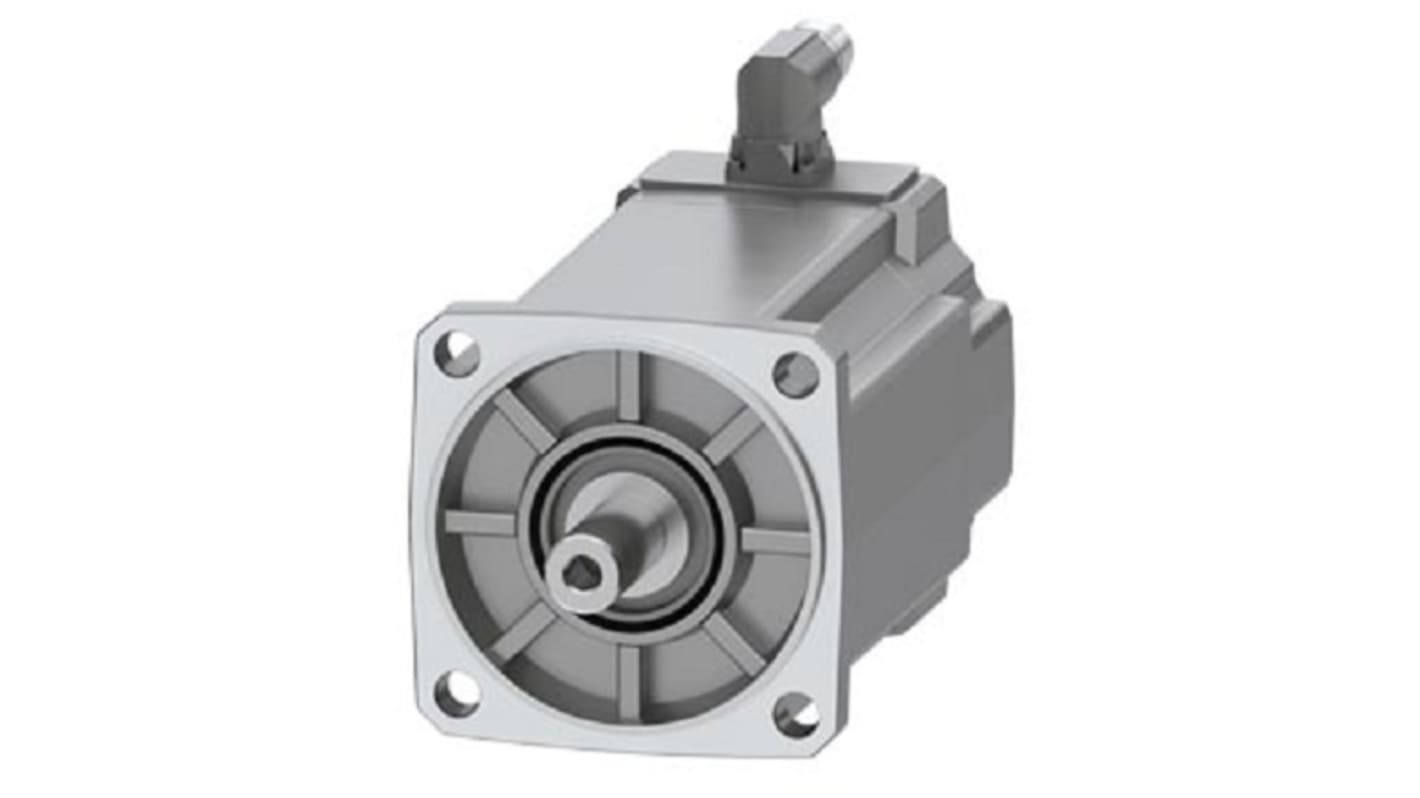 Servomotore Siemens 1FK2105-4AF01-0SA0, sincrono a magnete permanente, 1,45 kW, 15 Nm, 3000 giri/min, design compatto.