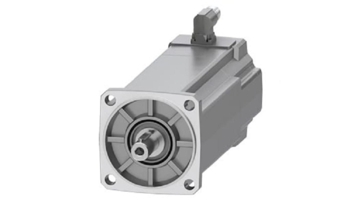 Servomotore Siemens 1FK2105-6AF10-1MA0, sincrono a magnete permanente, 2,1 kW, 24 Nm, 3000 giri/min, diametro asta 19 mm.