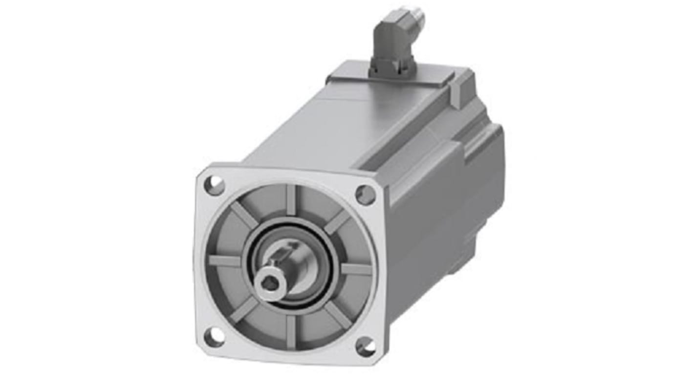Servomotore Siemens 1FK2105-6AF11-1SA0, sincrono a magnete permanente, 2,1 kW, 24 Nm, 3000 giri/min, design compatto.