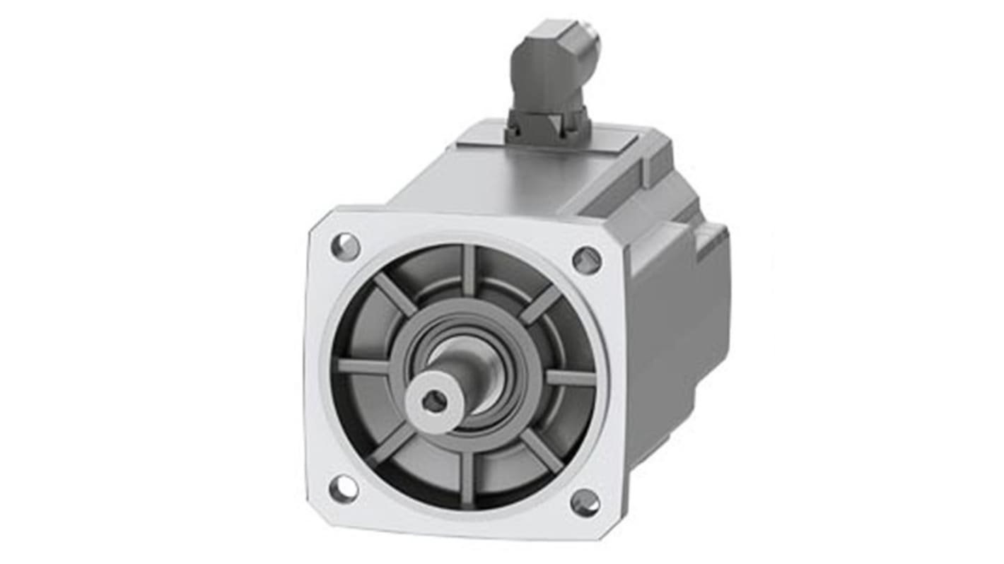 Servomotore Siemens 1FK2106-3AF00-0SA0, sincrono a magnete permanente, 2,3 kW, 3000 giri/min, coppia massima 26 Nm.
