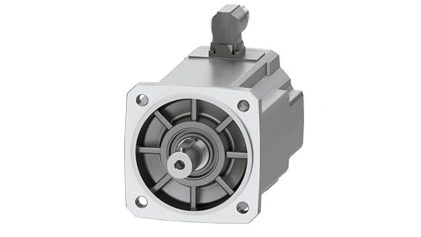Servomotore Siemens 1FK2106-3AF00-1MA0, sincrono a magnete permanente, 2,3 kW, 3000 giri/min, coppia massima 26 Nm.