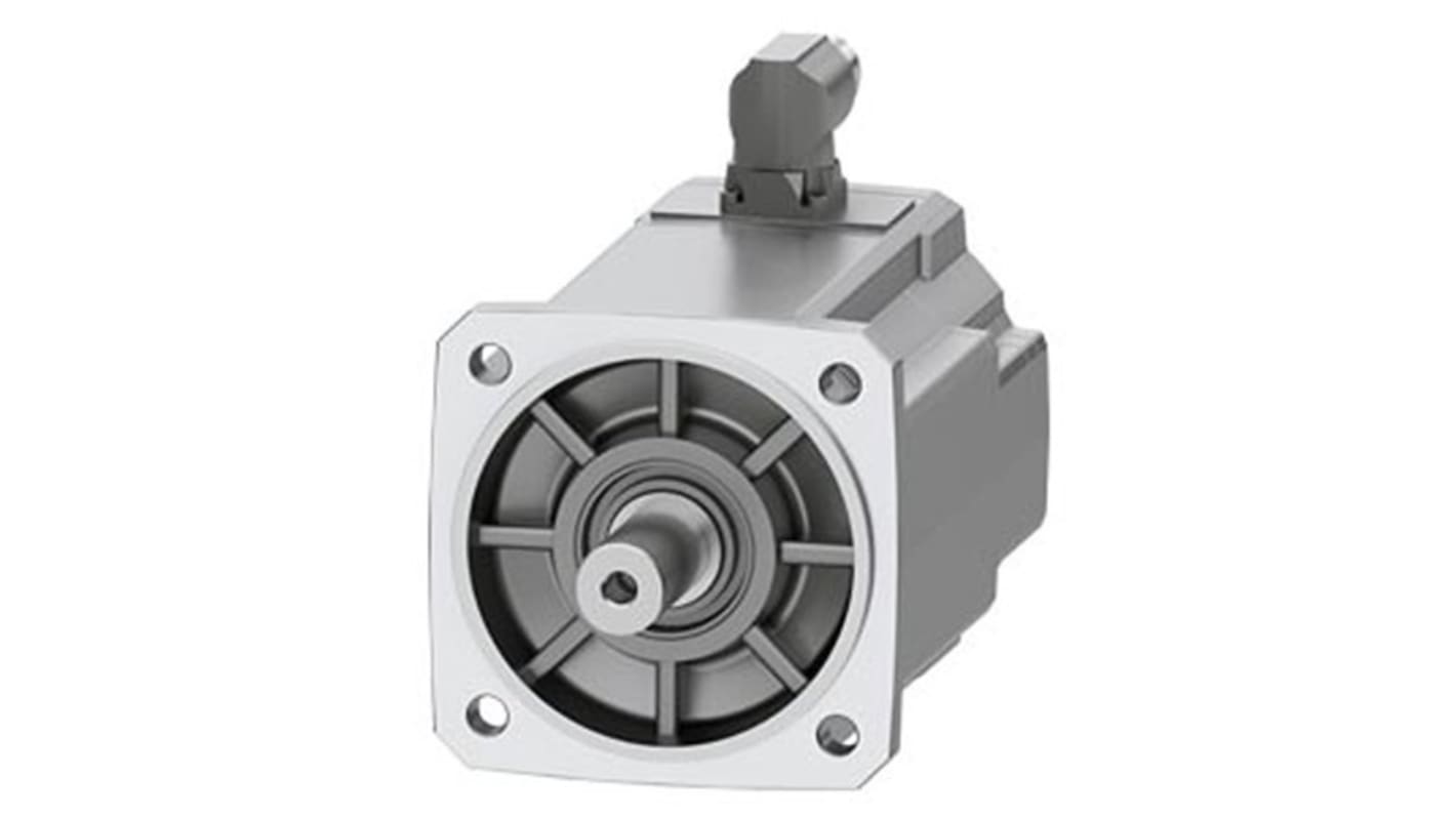 Servomotore Siemens 1FK2106-3AF01-0MA0, sincrono a magnete permanente, 2,3 kW, 3000 giri/min, coppia massima 26 Nm.