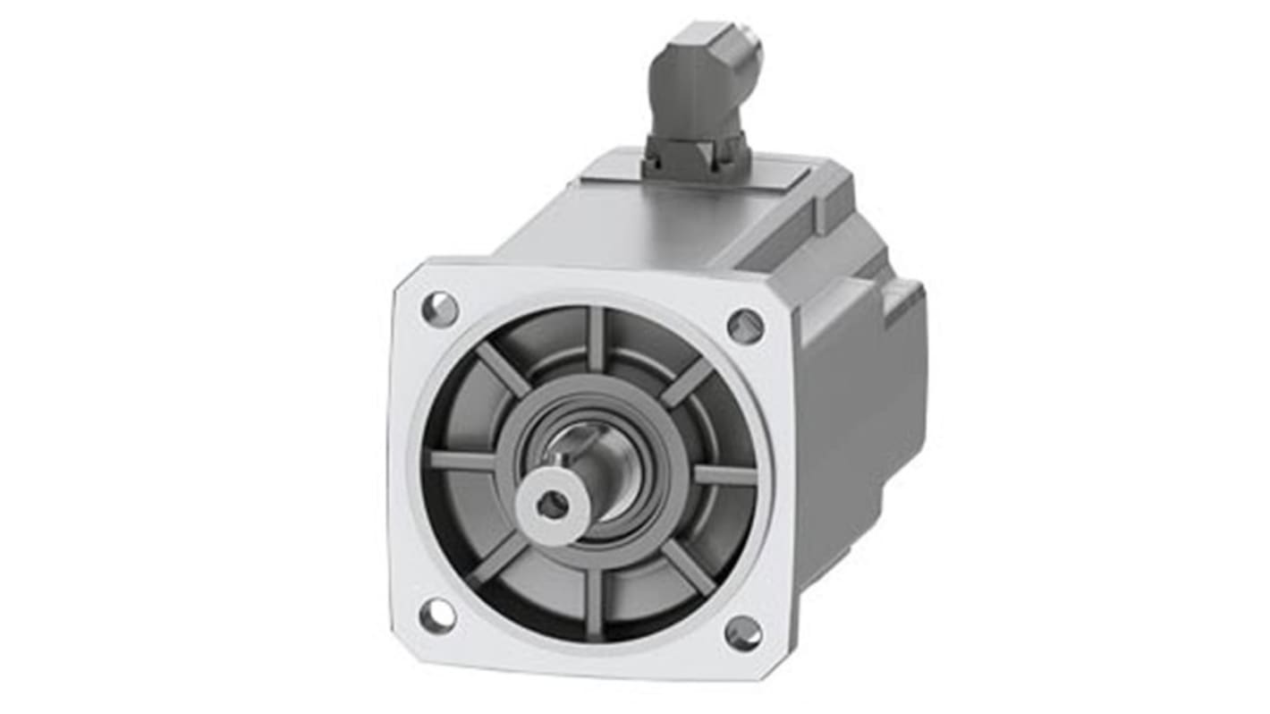 Servomotore Siemens 1FK2106-3AF01-1SA0, sincrono a magnete permanente, 2,3 kW, 3000 giri/min, coppia massima 26 Nm.