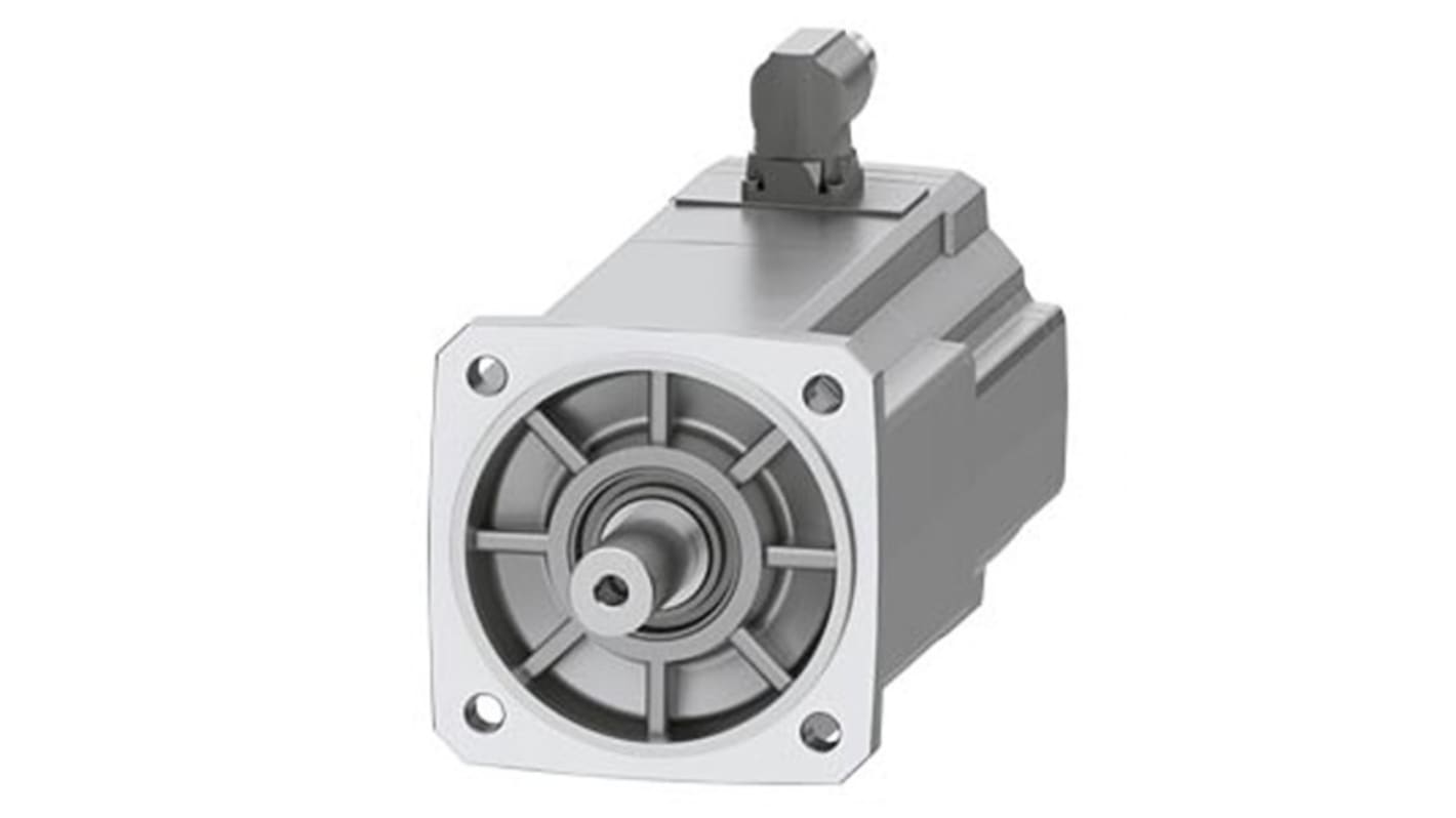Servomotore Siemens 1FK2106-3AF10-0SA0, sincrono a magnete permanente, 2,3 kW, 3000 giri/min, coppia massima 26 Nm.