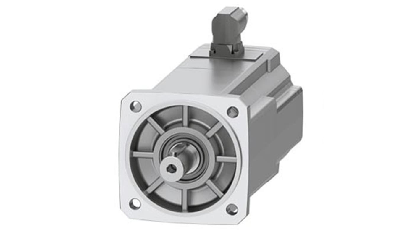 Servomotore Siemens 1FK2106-3AF10-1SA0, sincrono a magnete permanente, 2,3 kW, 3000 giri/min, coppia massima 26 Nm.