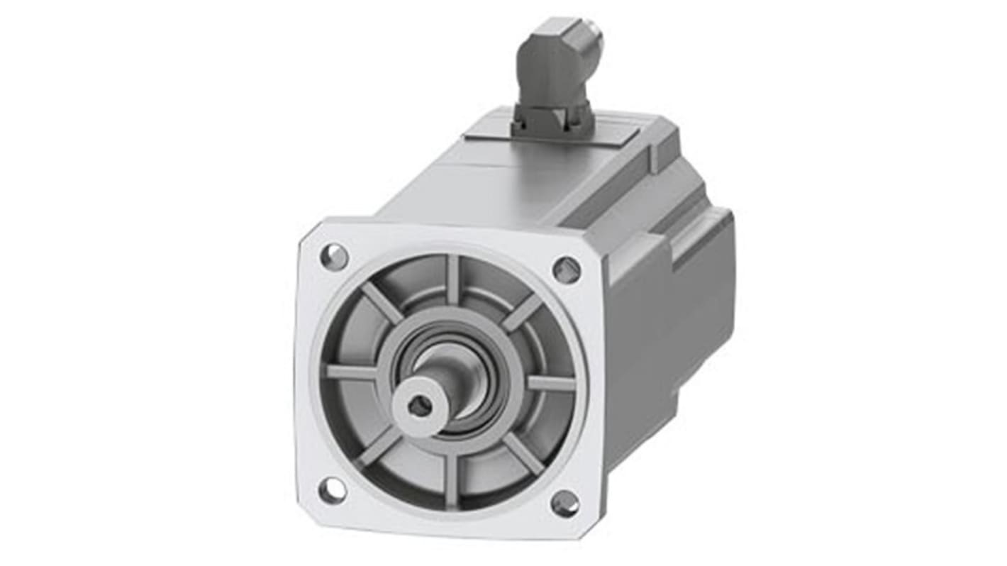 Servomotore Siemens 1FK2106-3AF11-0SA0, sincrono a magnete permanente, 2,3 kW, 3000 giri/min, coppia massima 26 Nm.