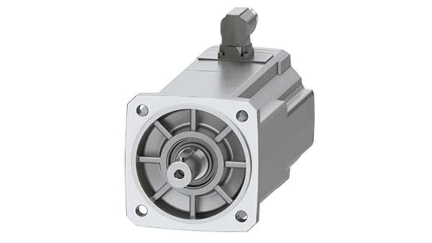 Servomotore Siemens 1FK2106-3AF11-1MA0, sincrono a magnete permanente, 2,3 kW, 3000 giri/min, coppia massima 26 Nm.