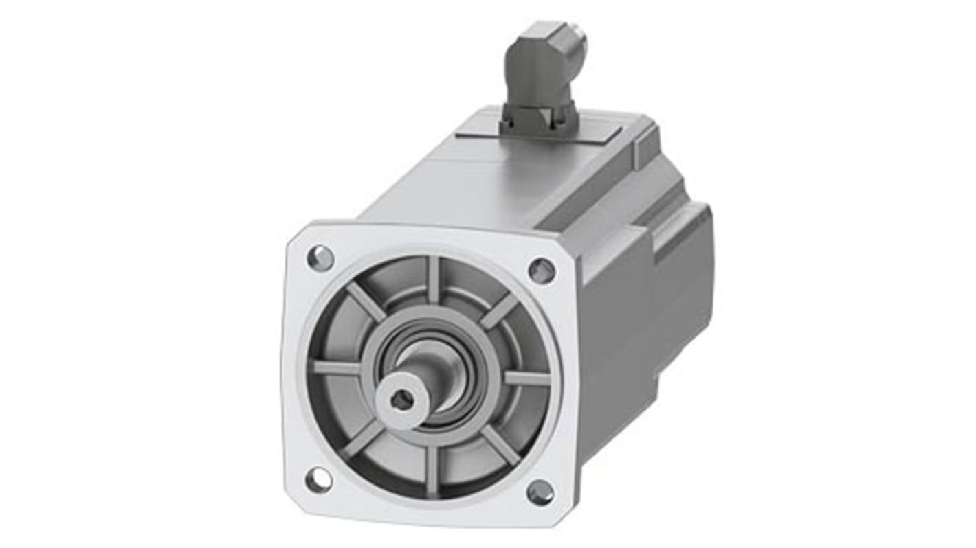 Servomotore Siemens 1FK2106-4AF11-0MA0, sincrono a magnete permanente, 2,7 kW, 33 Nm, 3000 giri/min, diametro asta 24 mm.