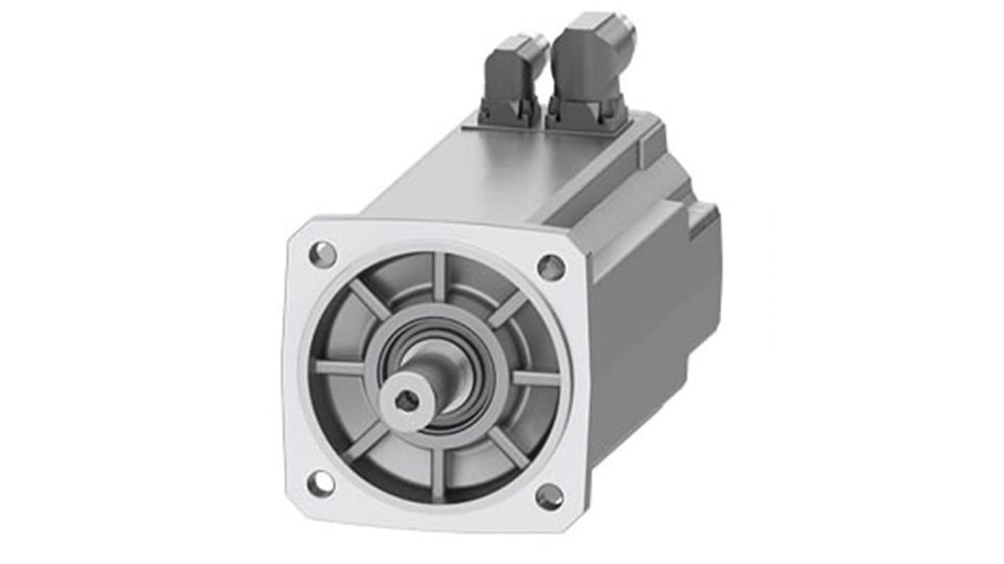 Servomotore Siemens 1FK2106-6AF00-1MA0, sincrono a magnete permanente, 3,3 kW, 3000 giri/min, coppia massima 45,5 Nm.