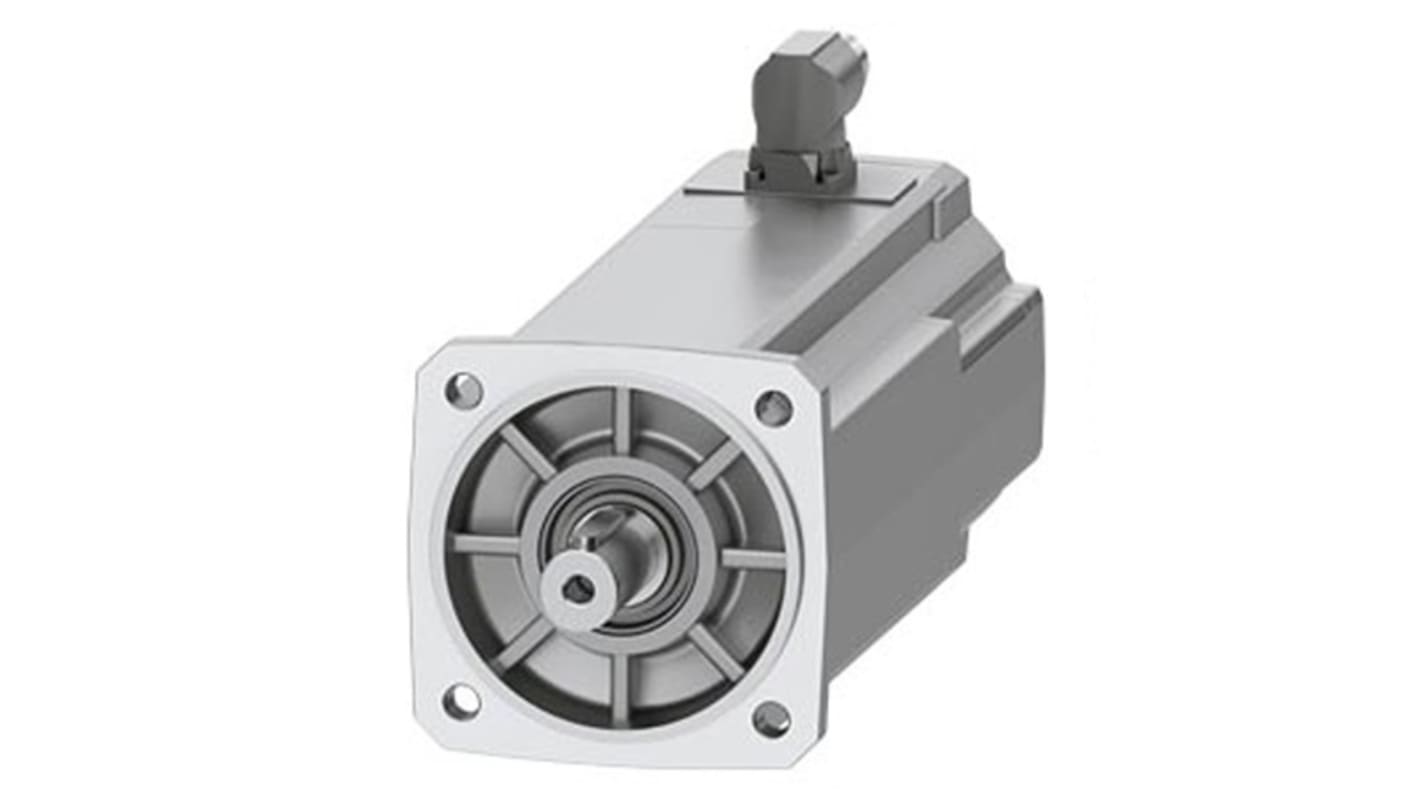 Servomotore Siemens 1FK2106-6AF11-1MA0, sincrono a magnete permanente, 3,3 kW, 3000 giri/min, coppia massima 45,5 Nm.