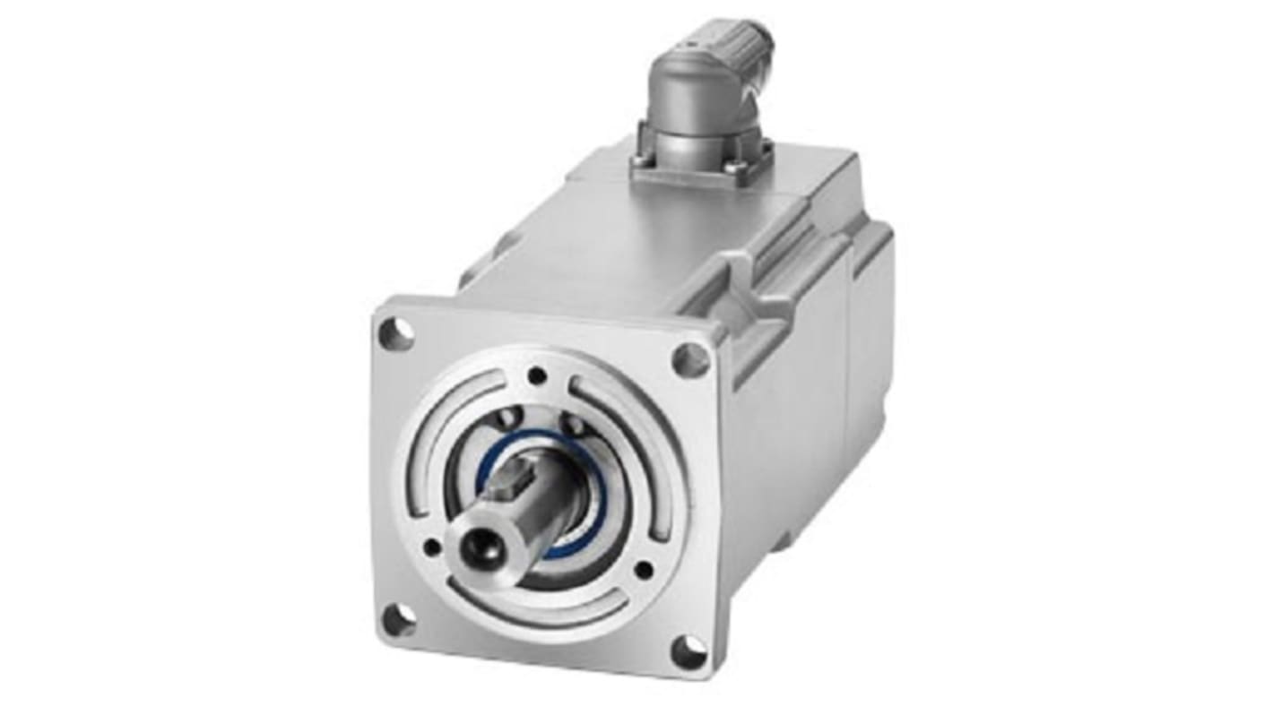 Servomotore Siemens 1FK2203-2AG00-0SA0, motore sincrono compatto, 0,2 kW, 3000 giri/min, coppia massima 1,85 Nm.