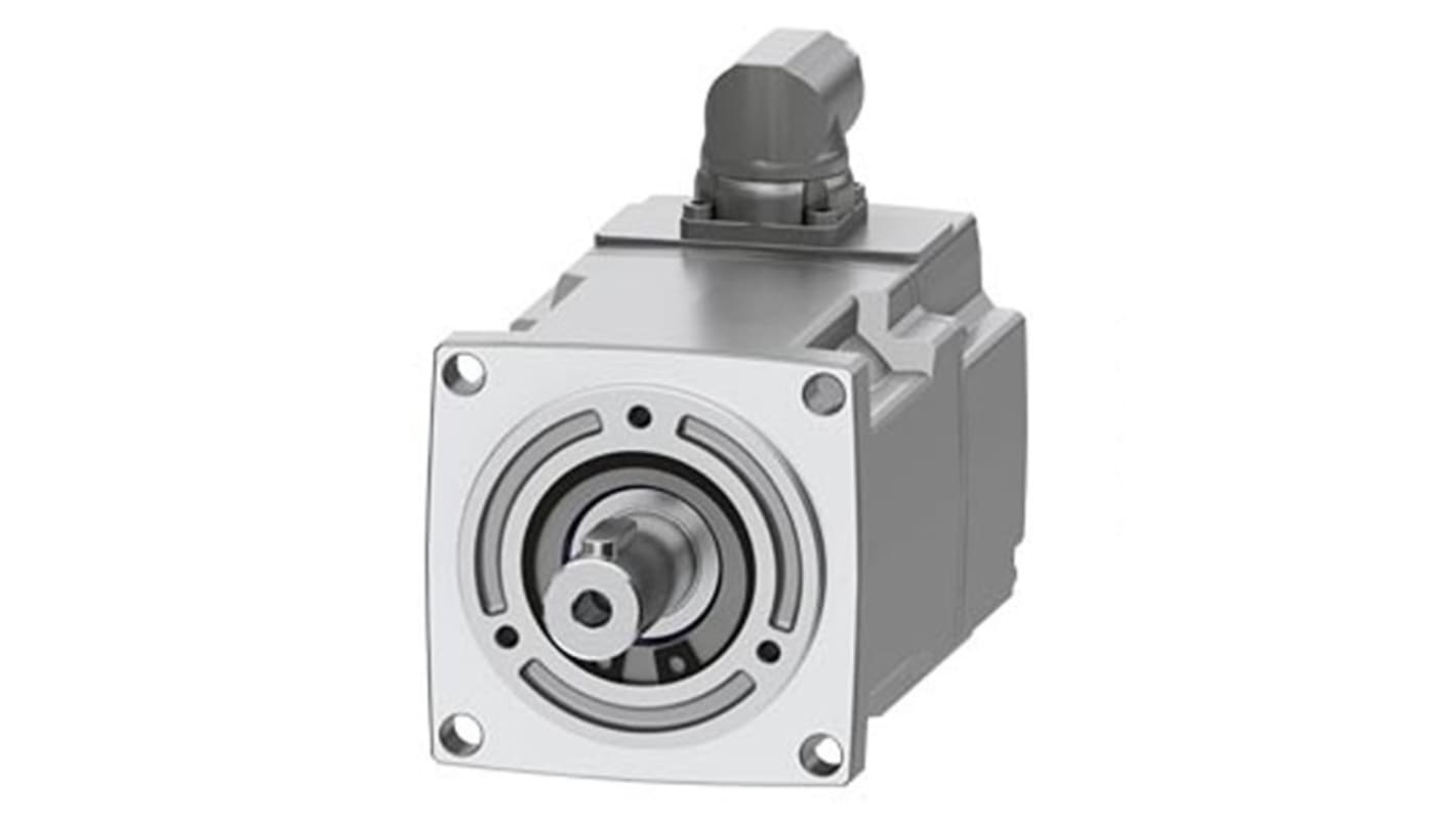 Servomotore Siemens 1FK2203-2AG00-1MA0, sincrono a magnete permanente, 0,2 kW, 3000 giri/min, coppia massima 1,85 Nm.