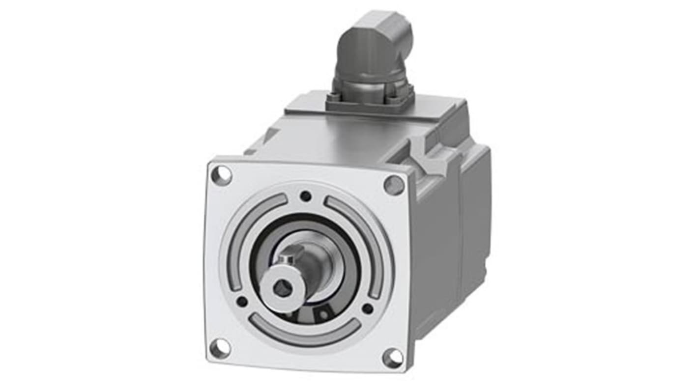 Servomotore Siemens 1FK2203-2AG01-1MA0, sincrono a magnete permanente, 0,2 kW, 3000 giri/min, coppia massima 1,85 Nm.