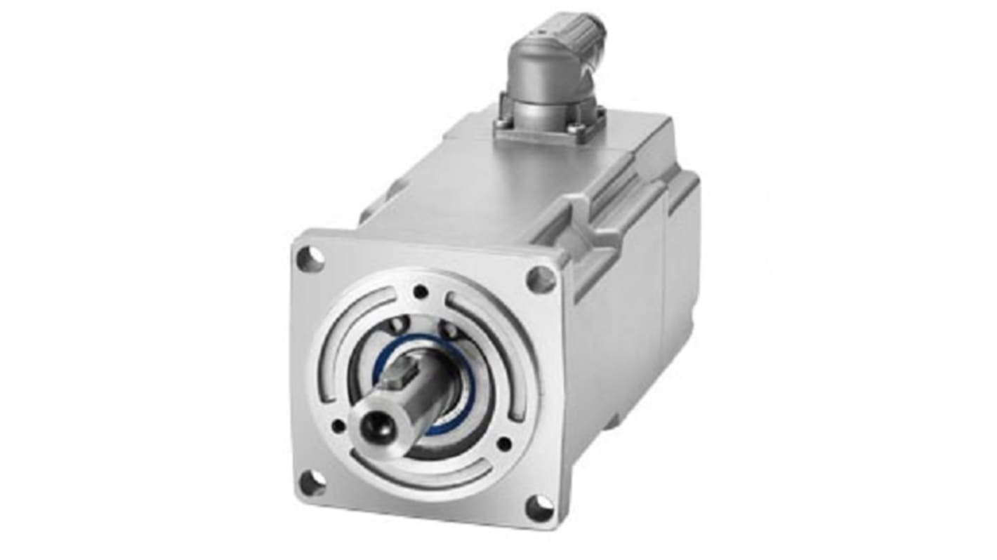 Servomotore Siemens 1FK2203-2AG10-0MA0, motore sincrono 0,2 kW, coppia massima 1,85 Nm, 3000 giri/min, alimentazione 230-240 V.