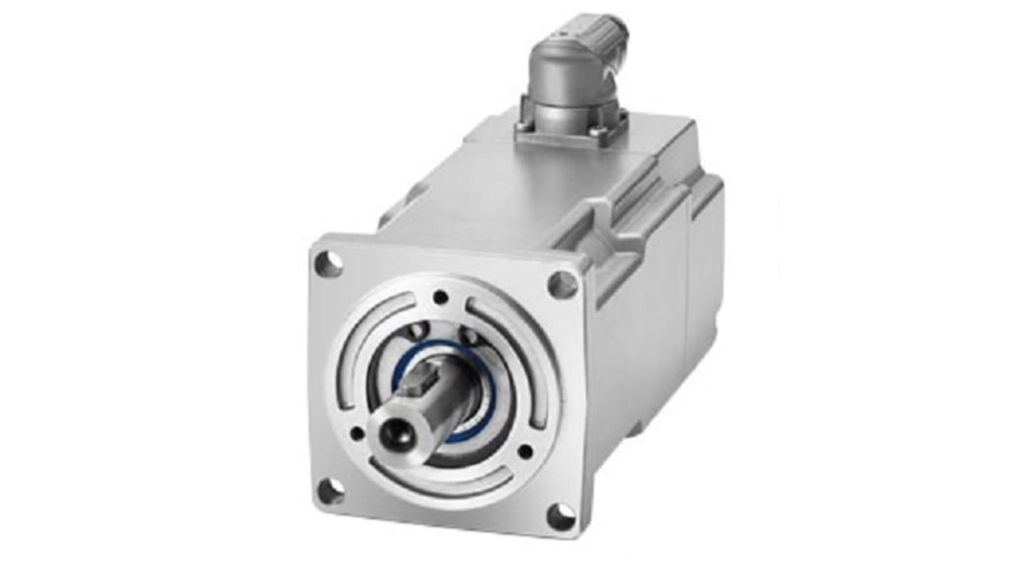 Servomotore Siemens 1FK2203-2AG10-2MA0, motore sincrono 0,2 kW, coppia massima 1,85 Nm, velocità 3000 giri/min.
