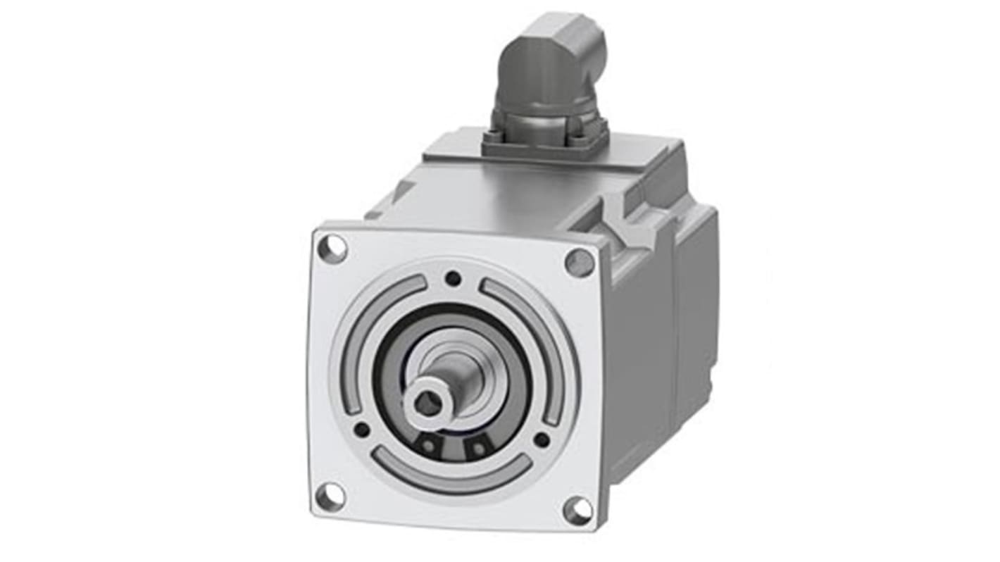 Servomotore Siemens 1FK2203-2AK00-2SA0, sincrono a magnete permanente, 0,26 kW, 1,85 Nm, 6000 giri/min, 400-480 V.