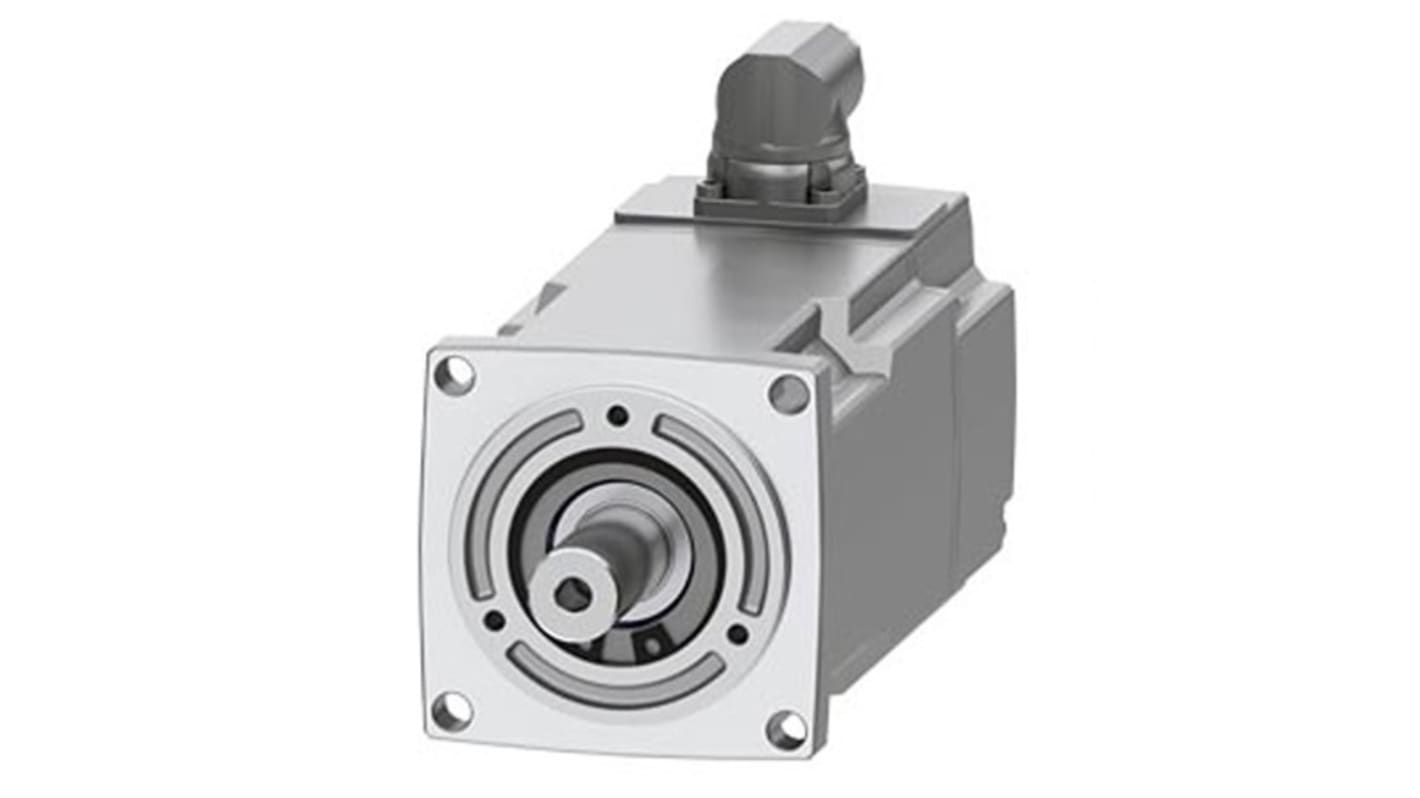 Servomotore Siemens 1FK2203-4AG00-0SA0, motore sincrono compatto, coppia 3,75 Nm, potenza 0,4 kW, 3000 giri/min.
