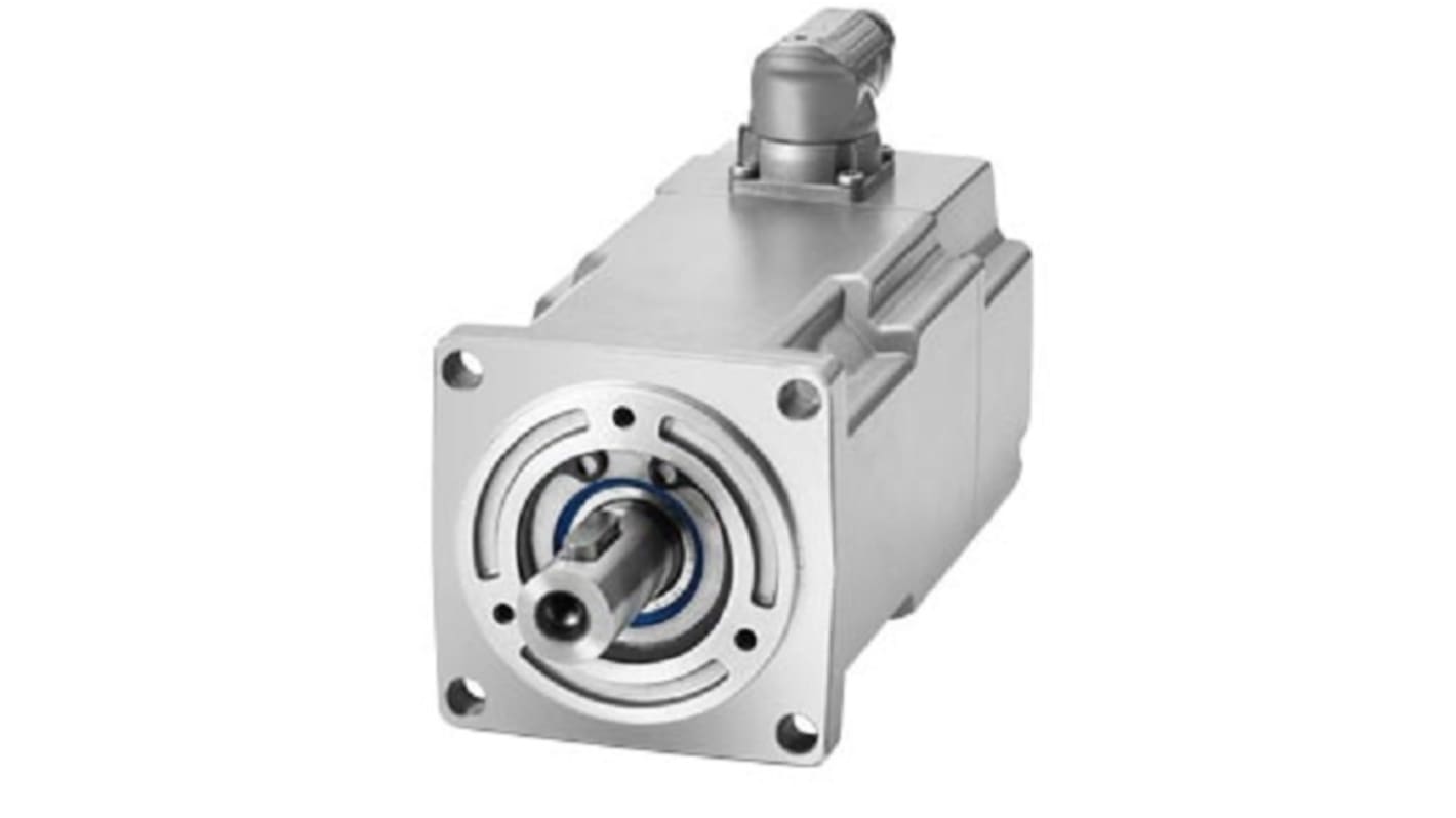 Servomotore Siemens 1FK2203-4AG10-1SA0, sincrono a magnete permanente, 0,4 kW, 3000 giri/min, coppia massima 3,75 Nm.