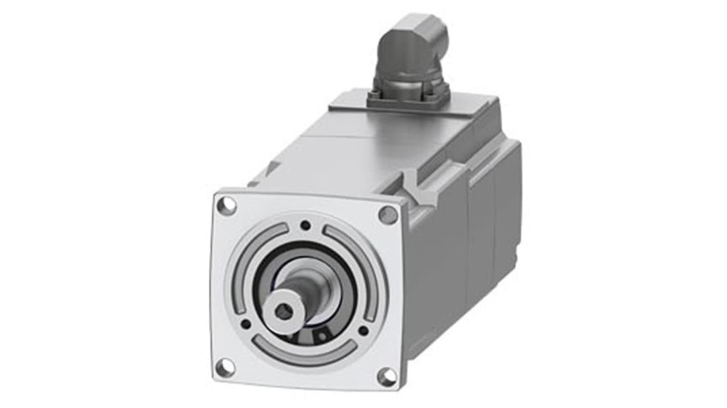Servomotore Siemens 1FK2203-4AK10-0SA0, sincrono a magnete permanente, 0,43 kW, 6000 giri/min, coppia massima 3,75 Nm.