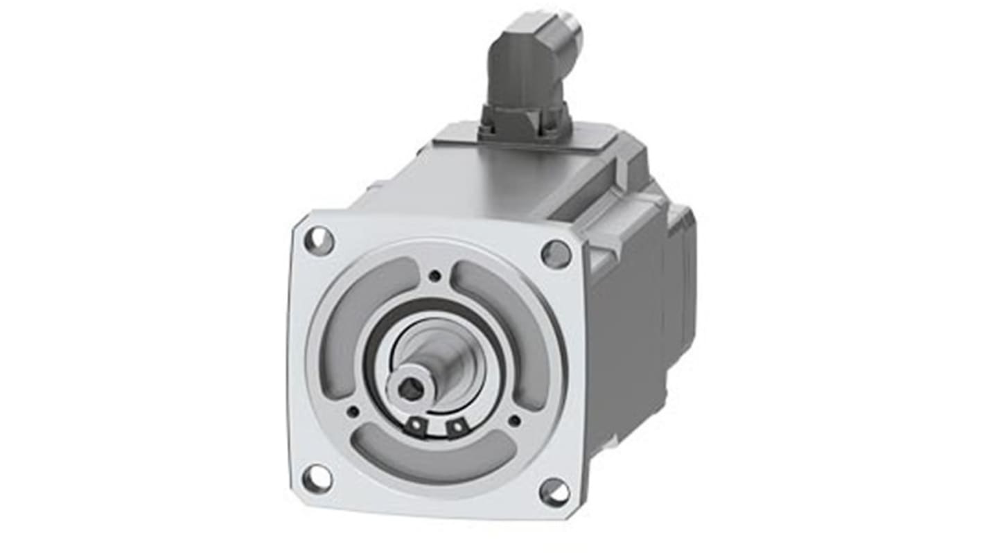 Servomotore Siemens 1FK2204-5AK00-0SA0, sincrono a magnete permanente, 0,57 kW, 7,1 Nm, 6000 giri/min, design compatto.