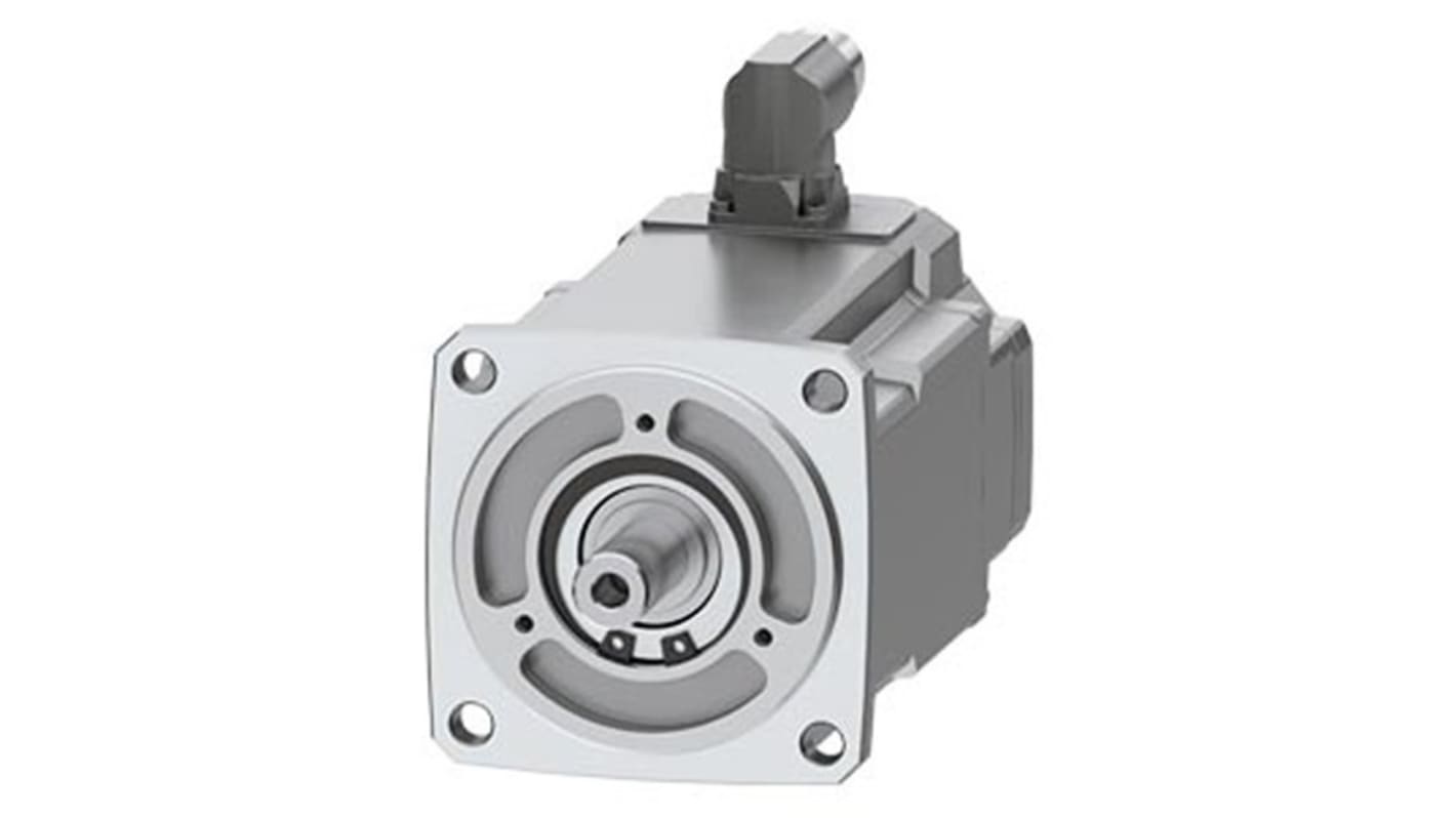 Servomotore Siemens 1FK2204-5AK01-0MA0, sincrono a magnete permanente, 0,57 kW, 7,1 Nm, 6000 giri/min, design compatto.