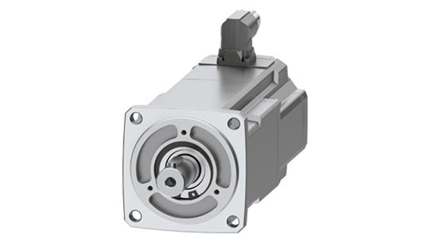 Servomotore Siemens 1FK2204-5AK10-1SA0, sincrono a magnete permanente, 0,57 kW, 6000 giri/min, coppia massima 7,1 Nm.