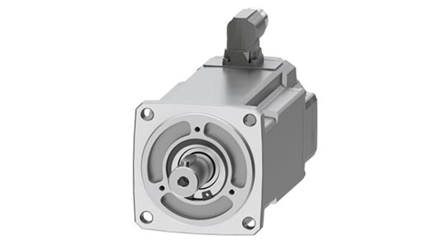 Servomotore Siemens 1FK2204-6AF01-1MA0, motore sincrono 1 kW, coppia 10 Nm, 3000 giri/min, montaggio a chiave.