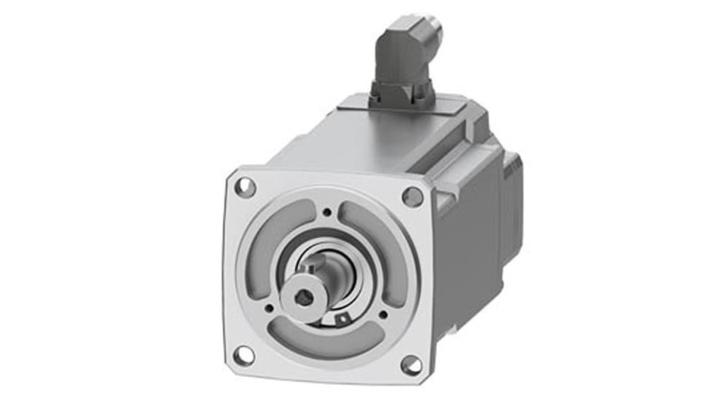 Servomotore Siemens 1FK2204-6AF01-1SA0, sincrono a magnete permanente, 1 kW, 3000 giri/min, coppia massima 10 Nm.