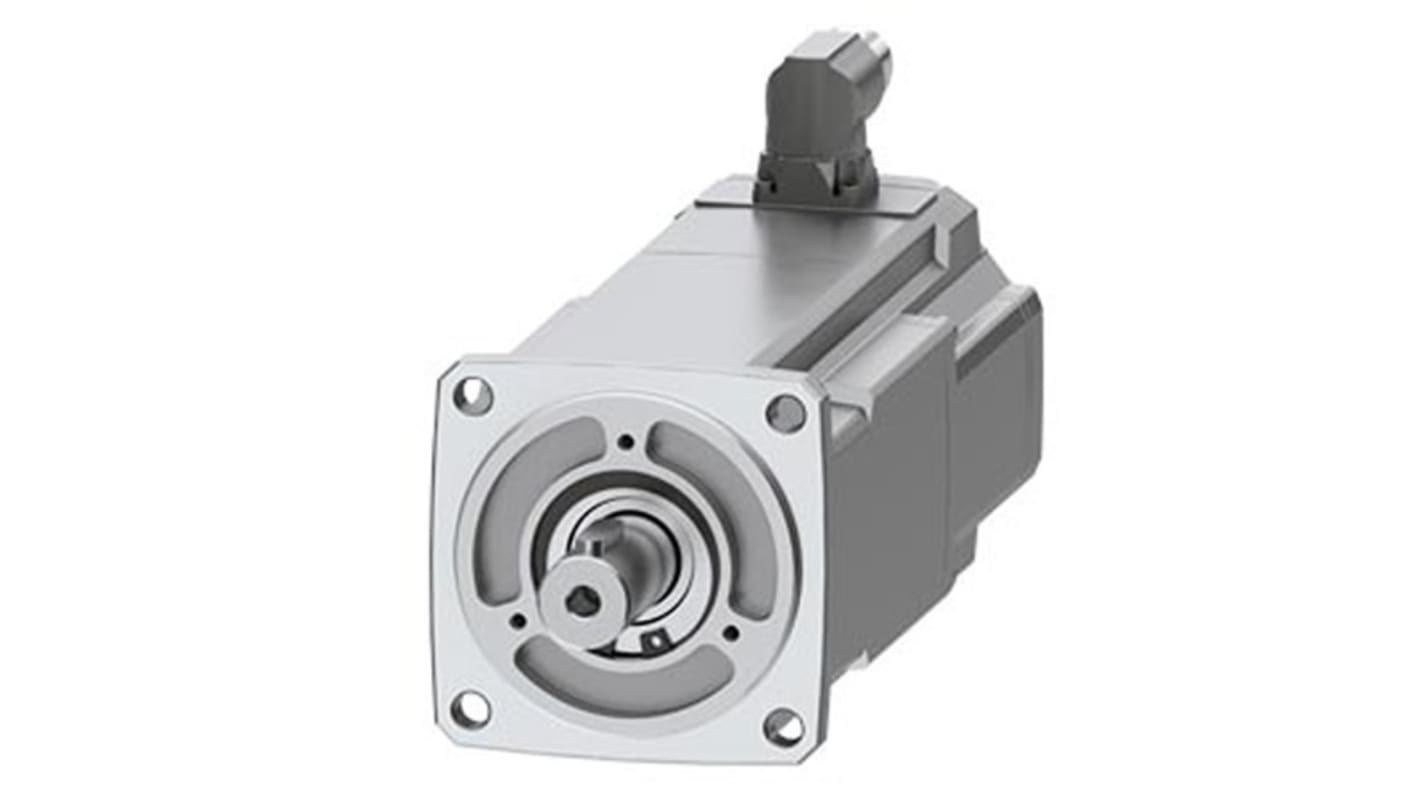 Servomotore Siemens 1FK2204-6AF11-1SA0, sincrono a magnete permanente, 1 kW, 3000 giri/min, coppia massima 10 Nm.