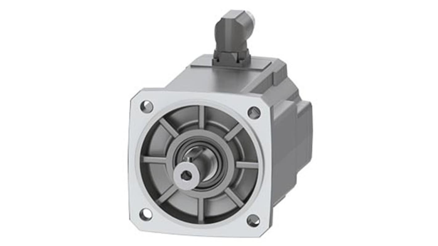Servomotore Siemens 1FK2206-2AF01-1MA0, sincrono a magnete permanente, 18 Nm, 1,71 kW, 3000 giri/min, diametro asta 24 mm.